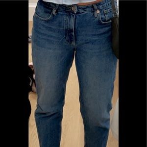 ZARA mid waist straight leg jeans